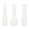 CosmoLiving by Cosmopolitan Set of 3 White Ceramic Modern Vase, 17", 16", 16"
